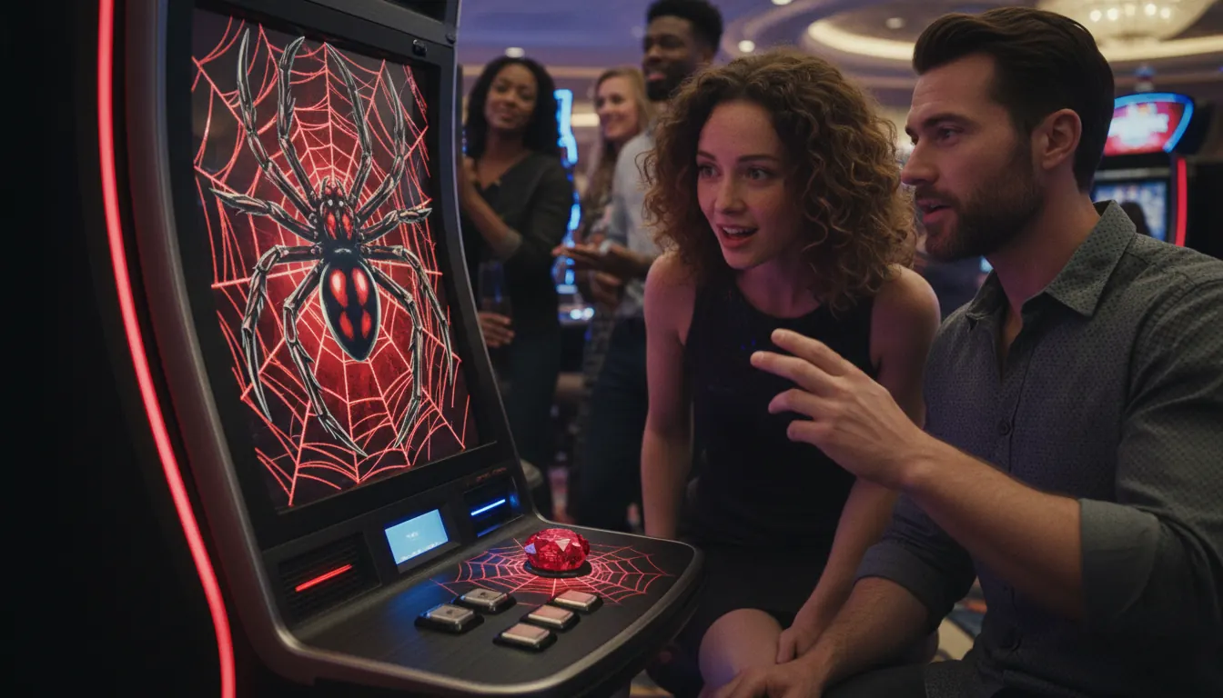 Venomous spider symbolism in popular culture and casino gaming